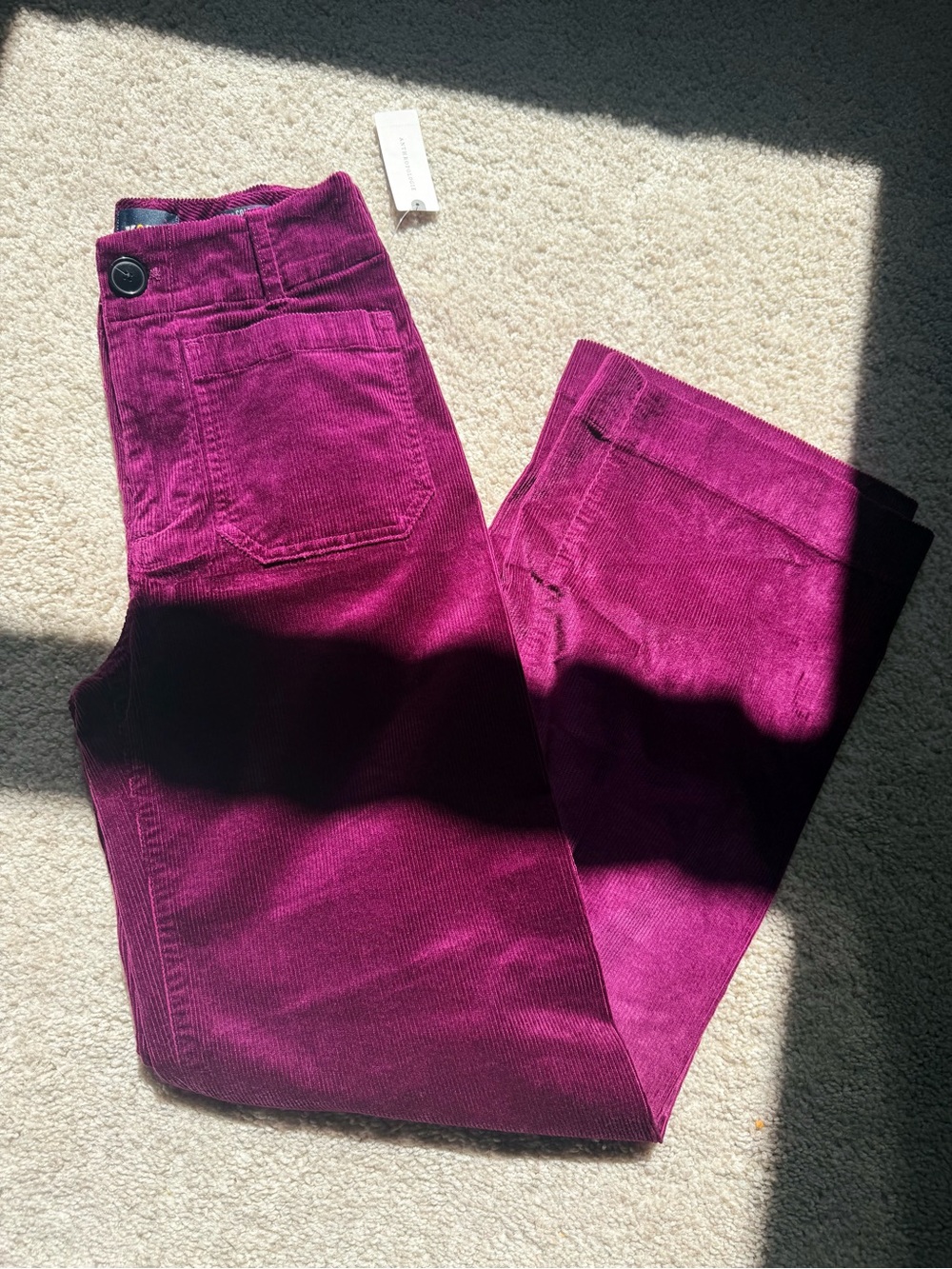 Maeve NWT Magenta Corduroy Colette Pant